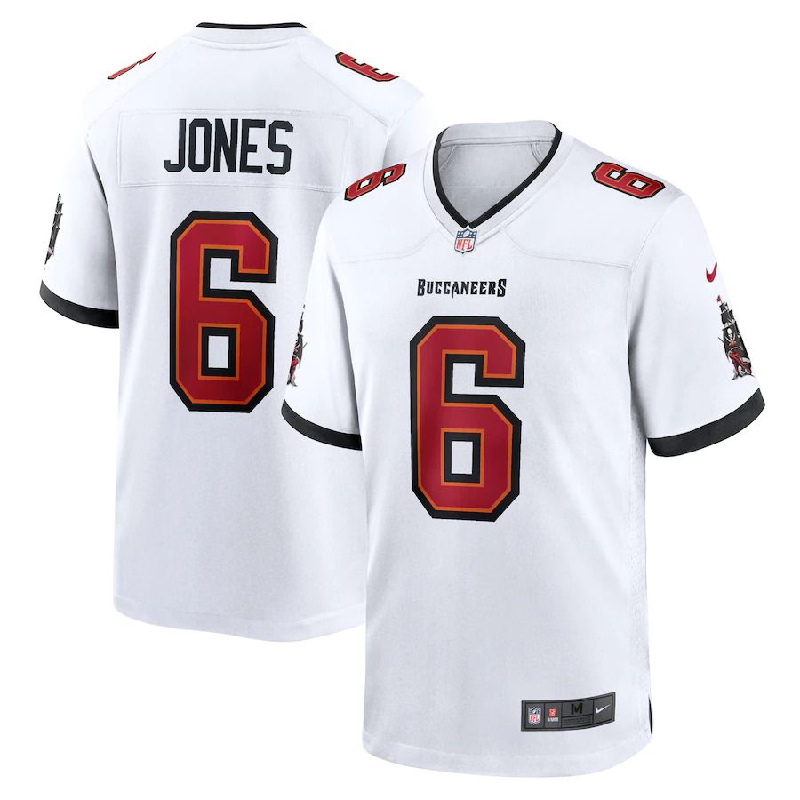 Men Tampa Bay Buccaneers 6 Julio Jones Nike White Player Game NFL Jersey